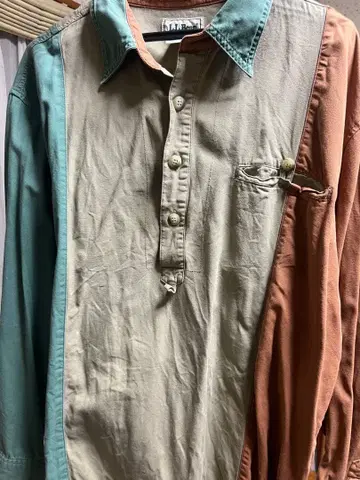 90s llbean 멀티 컬러 롱 슬리브 셔츠