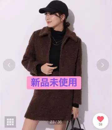 [ 미사용 새상품 ] 마이 스트라다 보아 자켓