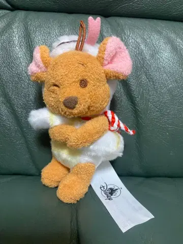 곰돌이 푸 루 봉제 인형 마스코트 키링