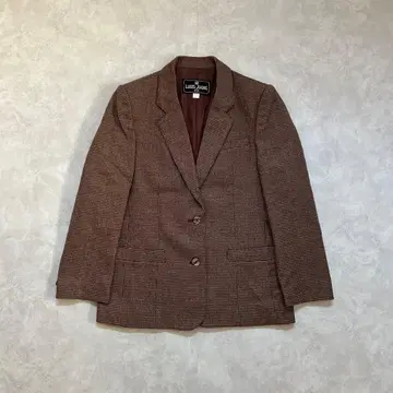 하운드투스 체크 패턴 테일러드 자켓 브라운 여성용 S~M 상당