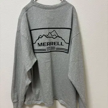 MERRELL 긴팔 티셔츠 그레이 아웃도어 브랜드 머렐 M