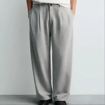 CHAMPION X ZARA 플리츠 릴랙스 핏 팬츠 SM 새상품