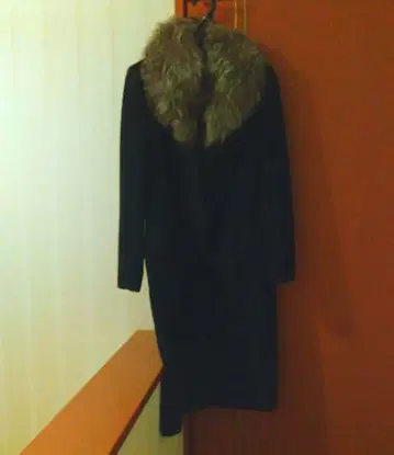 Private Label 블랙 울 피코트 M