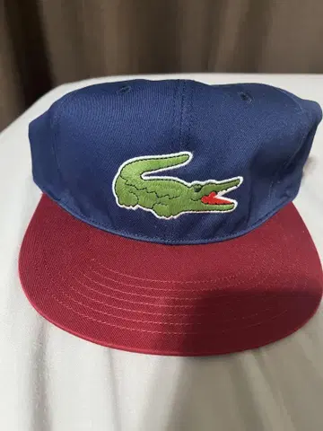 LACOSTE 야구 모자 네이비/레드 58cm