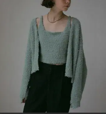 manof BUSTIER SET KNIT CARDIGAN