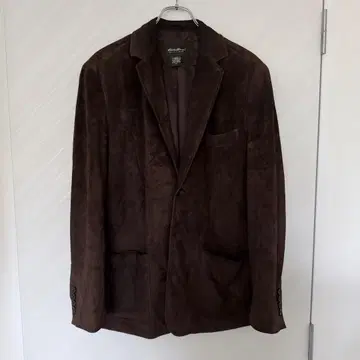 레어 Eddie Bauer suede jacket 브라운 스웨이드 M