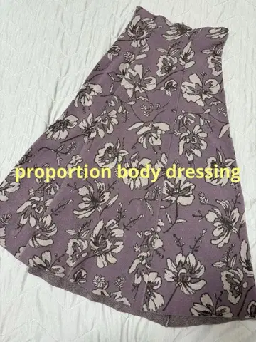proportionbodydressing 프로포 니트 스커트 롱 꽃