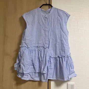 새상품 미사용 여성용 상의 슬리브리스 스트라이프 노리즈몰