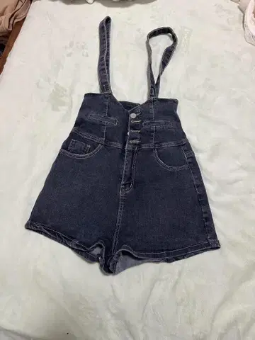 다크 데님 살로펫 숏팬츠