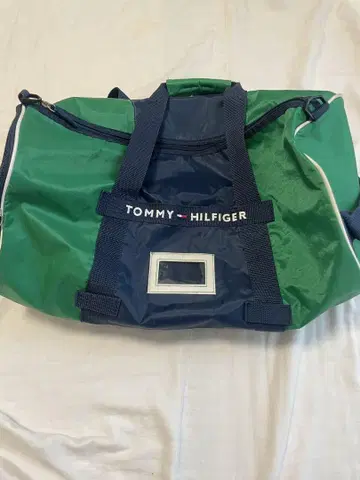 TOMMY HILFIGER 그린 보스턴 백 임간학교 귀성 수학여행