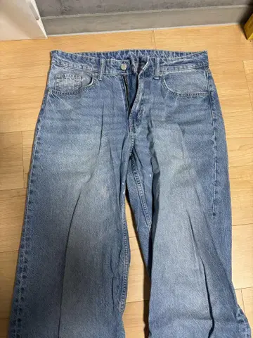H&M 데님 배기 루즈 와이드
