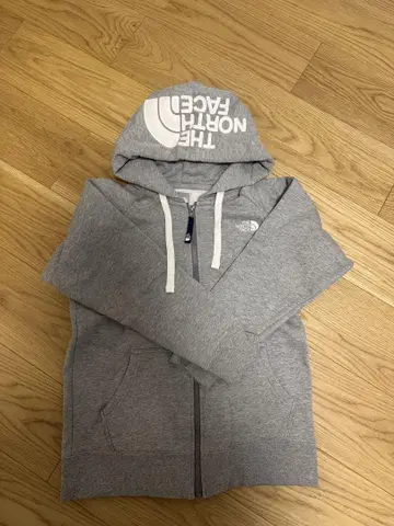 THE NORTH FACE 로고 후드티 그레이 L