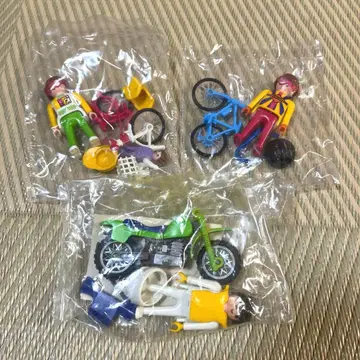 미사용품 절판 레어 플레이모빌 자전거 바이크 세트