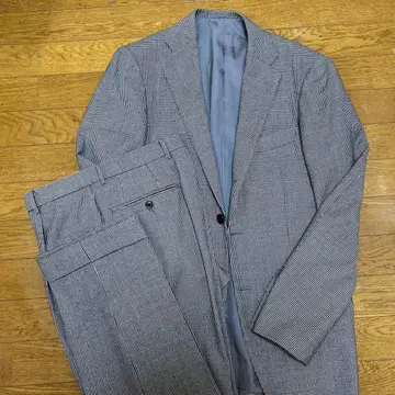 BEAMS F 하운드투스 체크 플란넬 수트 L 사이즈