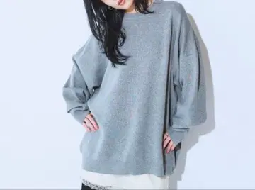 12G W 자카드 볼륨 슬리브 풀오버 미사용 새상품 이번 시즌 신상