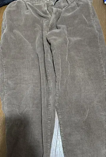 브라운 코듀로이 치노 팬츠