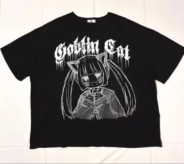 Goblin Cat BIG 셔츠 BLACK 볼칸 & 아프로디테