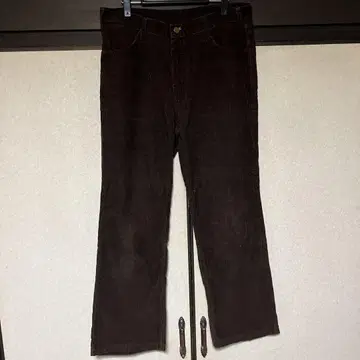 레어 GWG 다크 브라운 코듀로이 플레어 팬츠