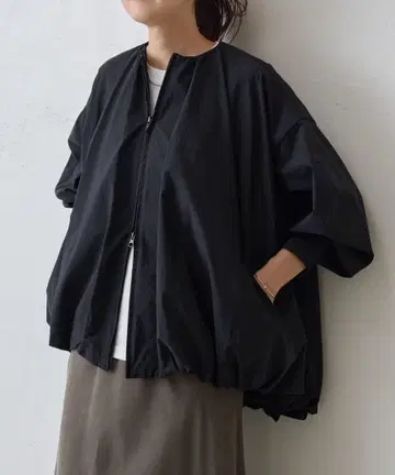 소매 퍼프 벌룬 블루종