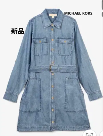 새상품 마이클코어스 데님 셔츠 원피스