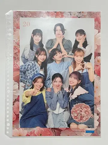 안쥬르므 벚꽃매실복숭아 핑포스 20번 집합 핀업 포스터