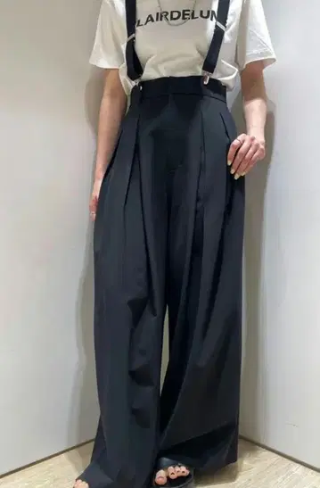 CADUNE 카듀네! 택 포함 새상품 서스펜더 팬츠 블랙