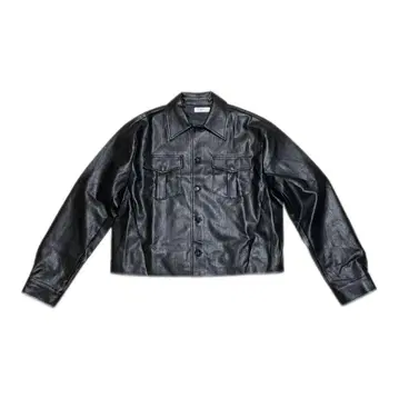 DISCERNMENT Leaf Pocket Leather Jacket