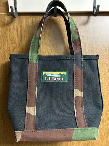 컨디션 최상 L.L.Bean 토트백 블랙/카모플라쥬