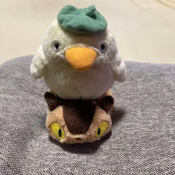 지브리 봉제 인형 네코버스 오오토리사마 2체