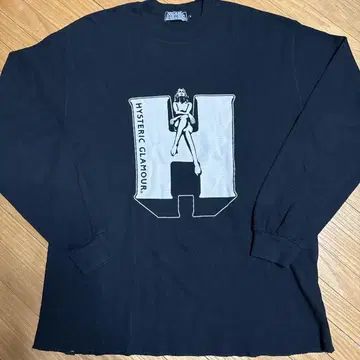 [컨디션 최상] HYSTERIC GLAMOUR 긴팔 티셔츠 L 블랙
