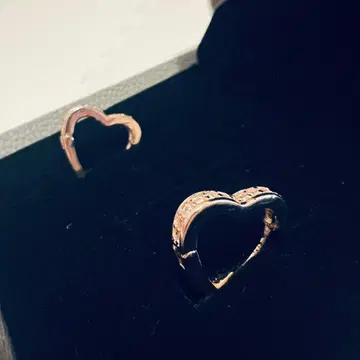 PANDORA 하트형 귀걸이 실버 크리스탈