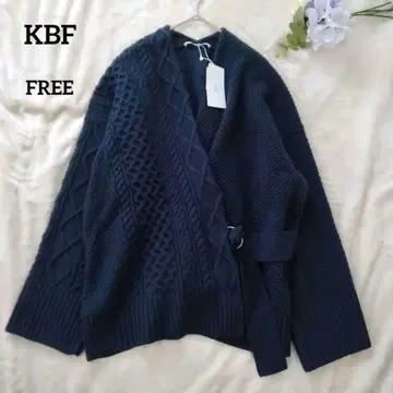 미사용 택 포함 KBF 아란 패턴 니트 가디건 FREE