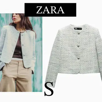 ZARA 노카라 텍스처 자켓