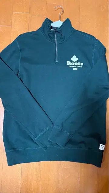 Roots 하프 지퍼 트레이닝복 L 그린