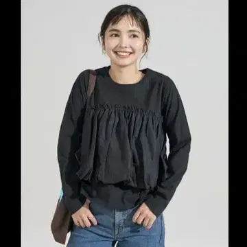 벌룬 뷔스티에풍 도킹 롱T FREAK'S STORE