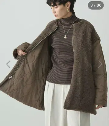 아메리칸 홀릭 경포카 2WAY 리버서블 퀼트 아우터