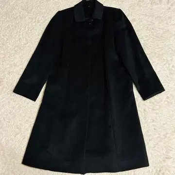 [ 새상품급 ] 벨루치 캐시미어 100% 롱 코트 블랙 사이즈 40 L