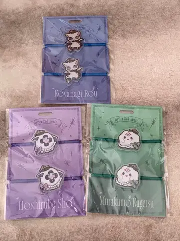 니지산지 디카 머리끈 세트 코야나기 로우 무라쿠모 카게츠 호시미치 쇼