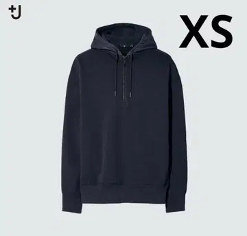 유니클로 +J 드라이 맨투맨 하프 지퍼 후드티 XS