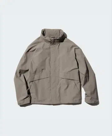 UNIQLO 윈드프루프 스탠드 블루종 브라운 M