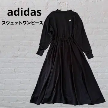 adidas 아디다스 긴팔 맨투맨 롱 원피스 S 블랙