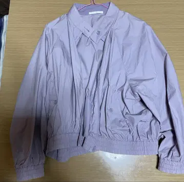 UNIQLO XL 폴리에스테르 블루종 라벤더