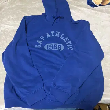 GAP 파랑 후드 부착 후드티 1969