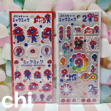 오사카 만박 미야쿠미야쿠 말랑말랑 씰 2장 세트