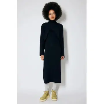 SWITCHING RIB KNIT 드레스