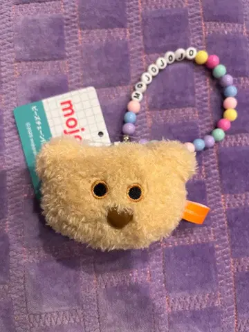 mojojojo 비즈 체인 달린 페이스 마스코트 곰
