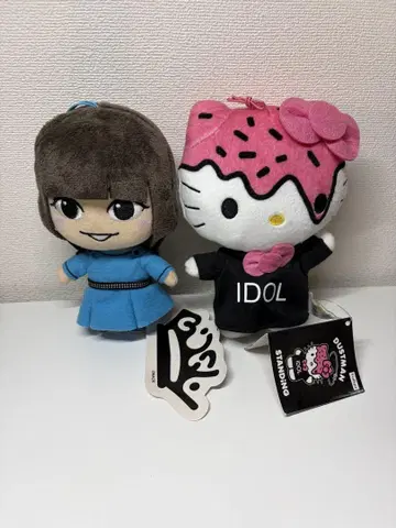 BiSH x HELLOKITTY 청소원 헬로키티 마스코트 봉제 인형