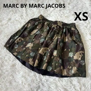 마크 제이코브스 카모플라주 스커트 XS 실크 100%