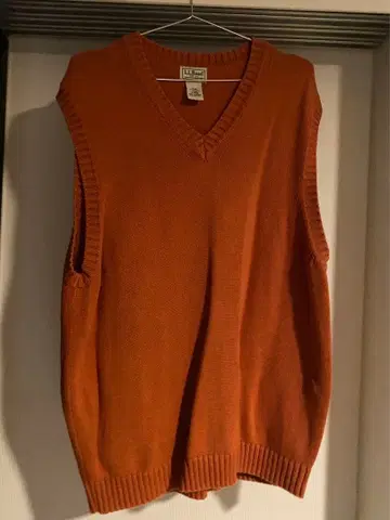 L.L.Bean 엘엘빈 니트 베스트 오렌지