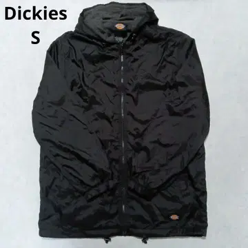 Dickies 블랙 후드 부착 점퍼 S 사이즈